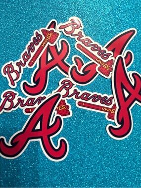 Atlanta Braves Red A Logo Sticker Pack